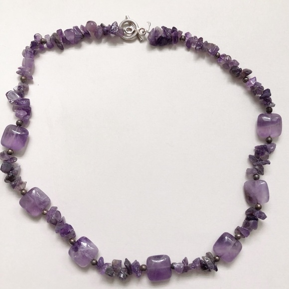 Artisan Crafted Amethyst Bead Necklace - Picture 6 of 9